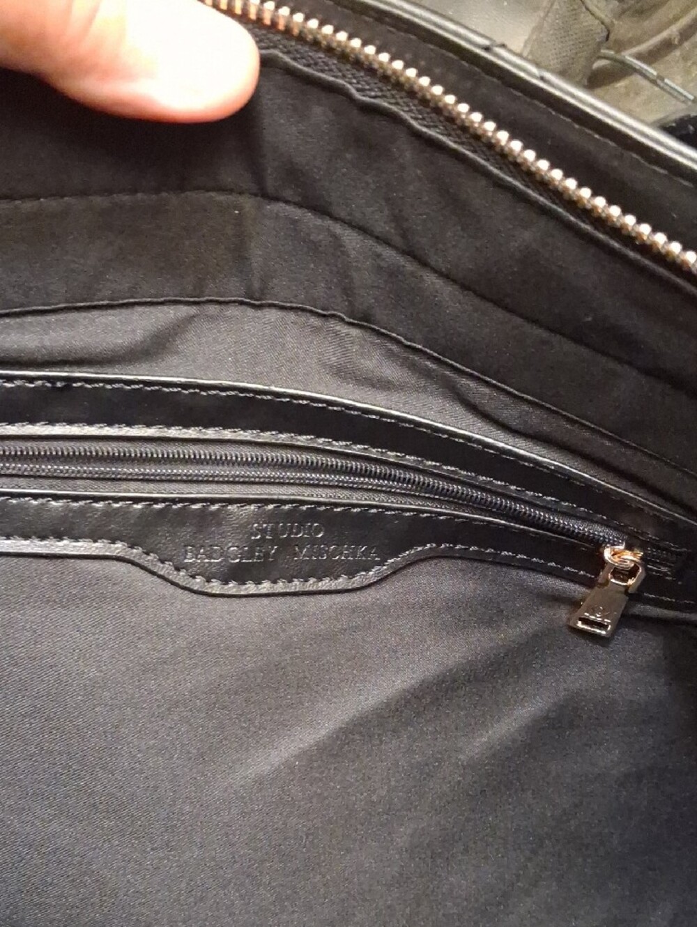 Black Quilted Satchel.10 By 15 By 5. Handbag with Gold Hardware. RETAIL.$159.00 - Picture 9 of 13